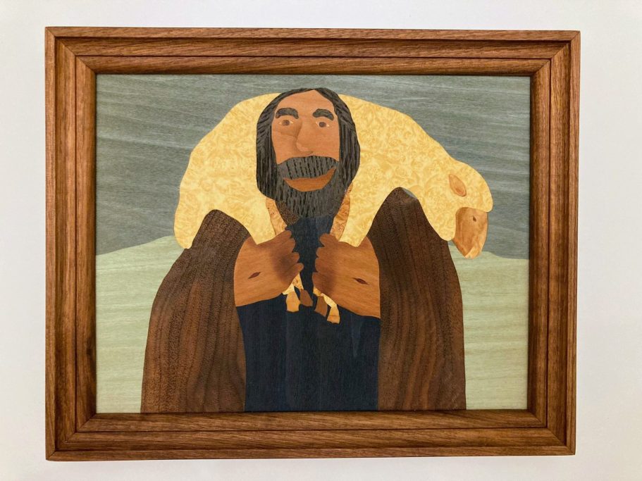 Intarsie "Der Gute Hirte"